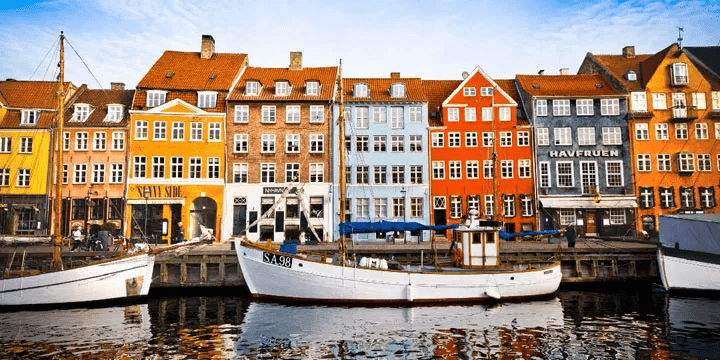 Houses on the waterfront in Copenhagen