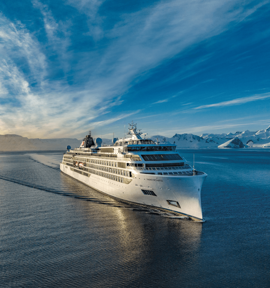 Cruise ship in the ocean