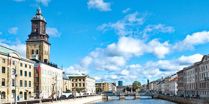 image of houses in Gothenburg, Sweden