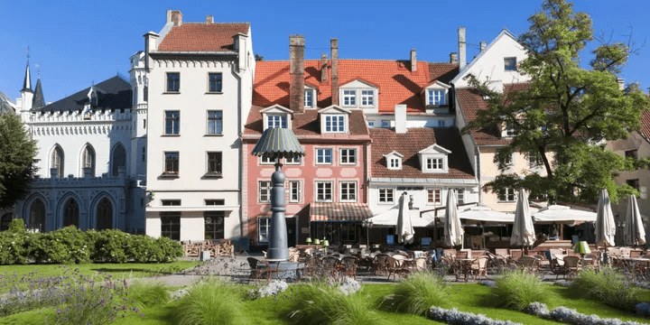 Image of houses in Riga, Latvia
