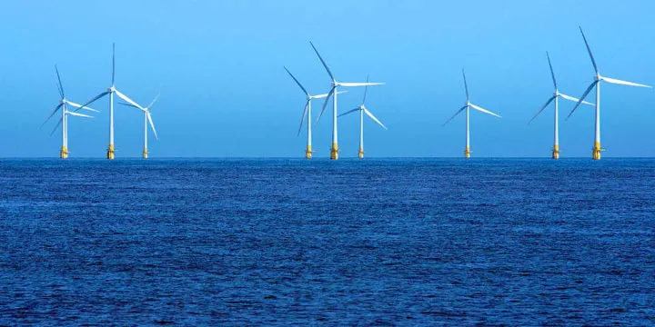 Windmills in the ocean