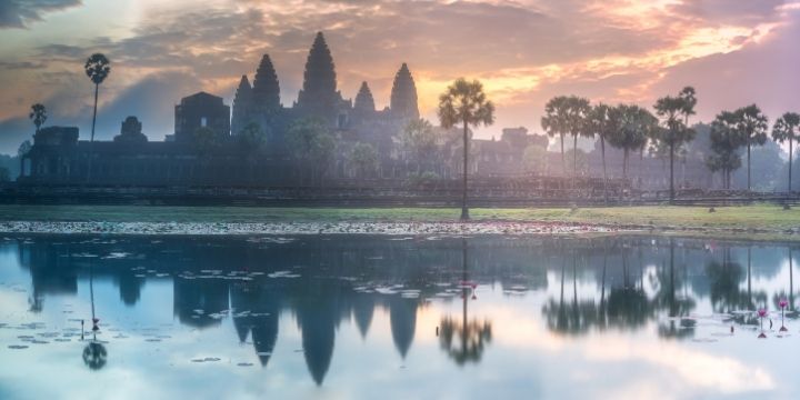 Angkor temple sunrise