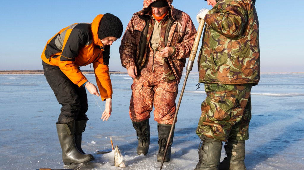 ice fishing