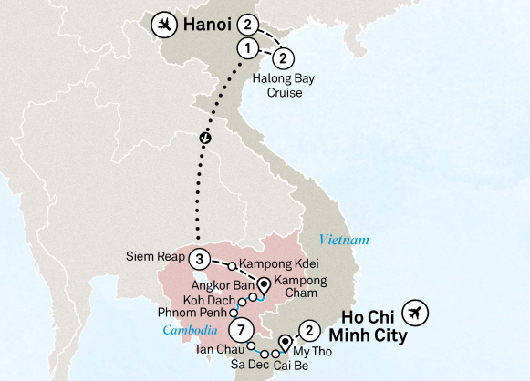 Treasures of Mekong Map