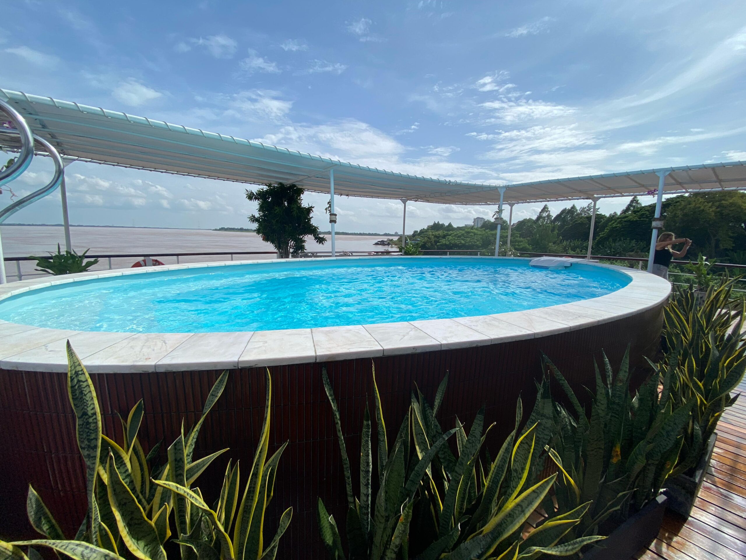 Cruise pool in Mekong Delta