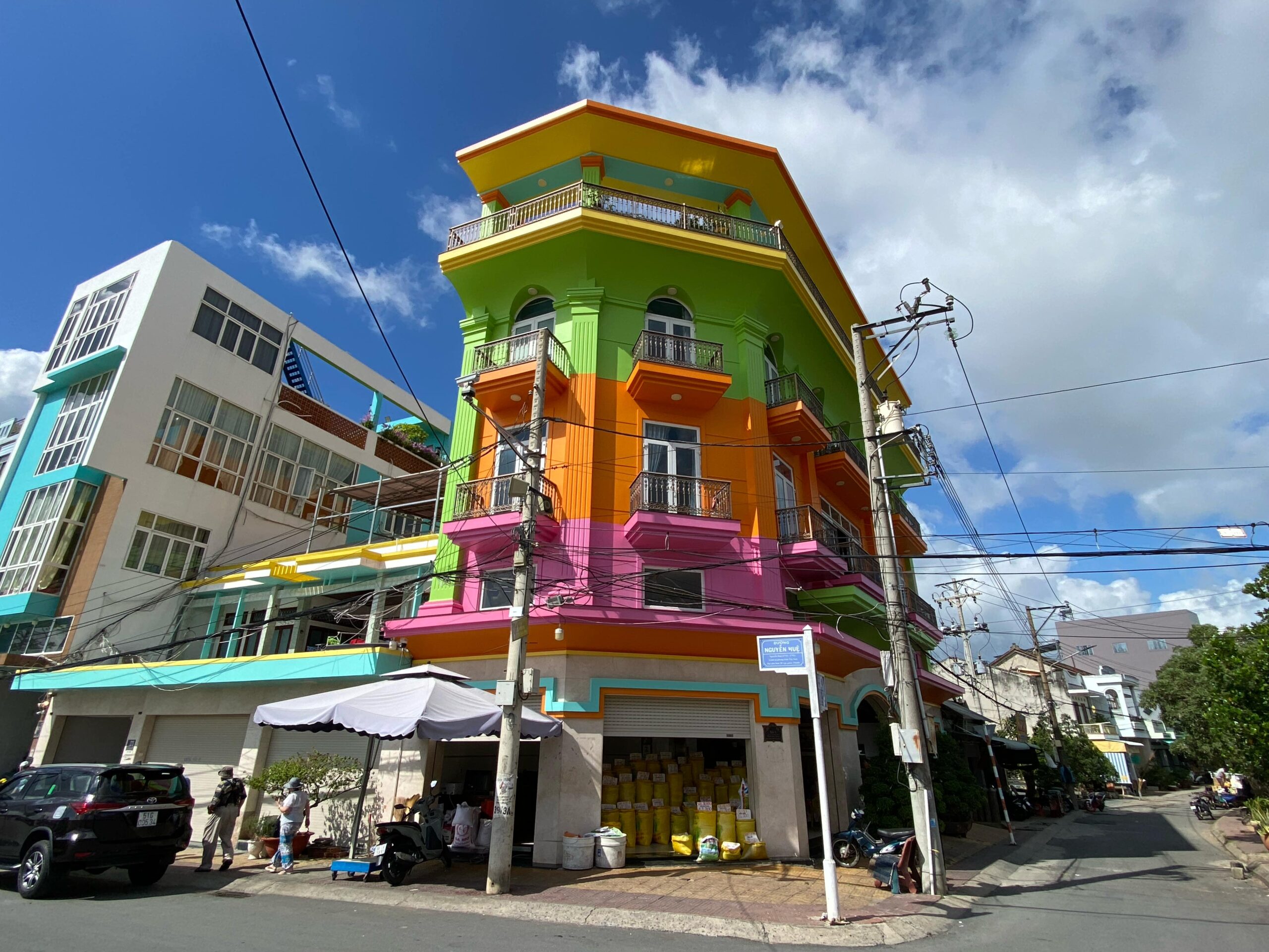 Colorful building in Vietnam