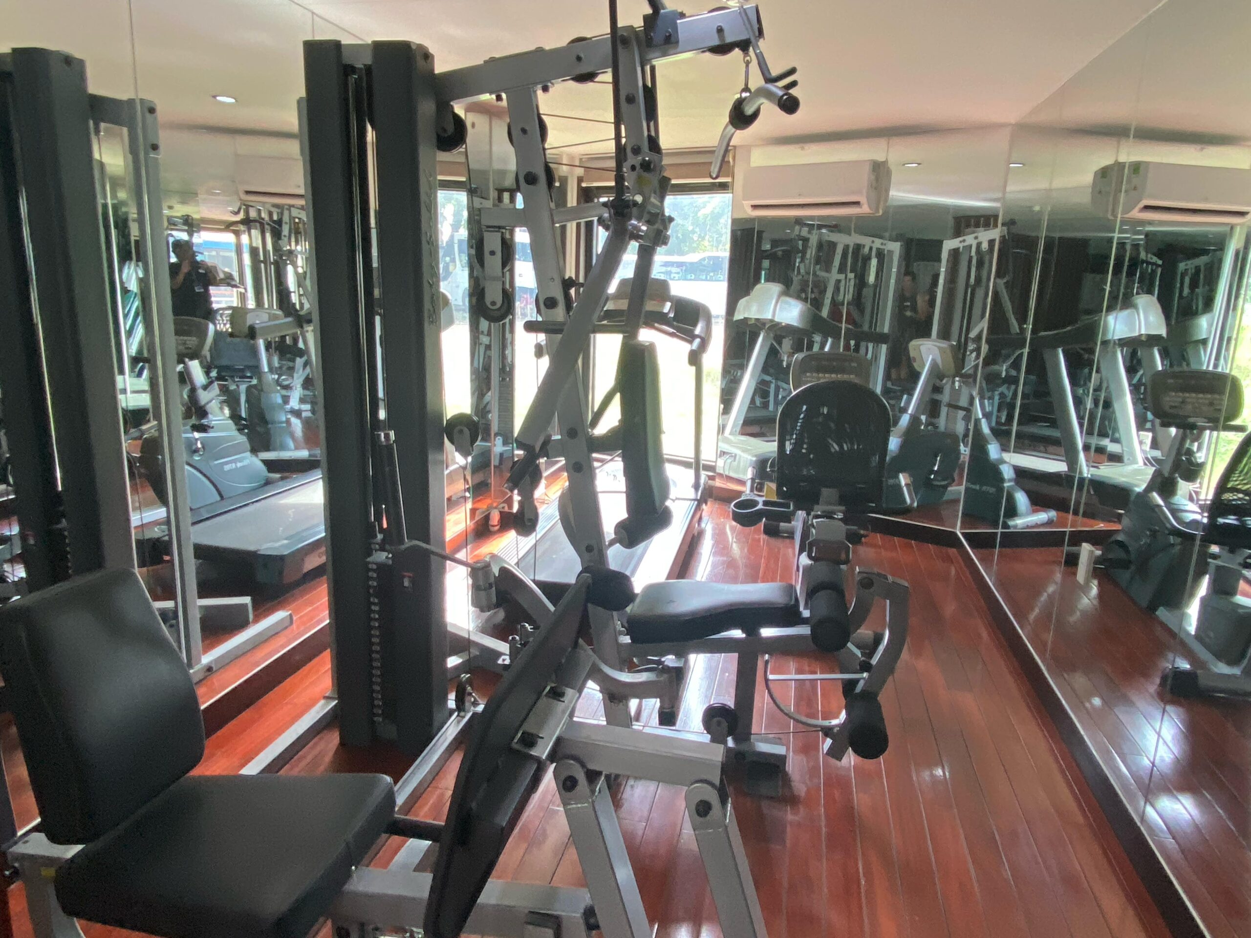 Gym equipment on the cruise