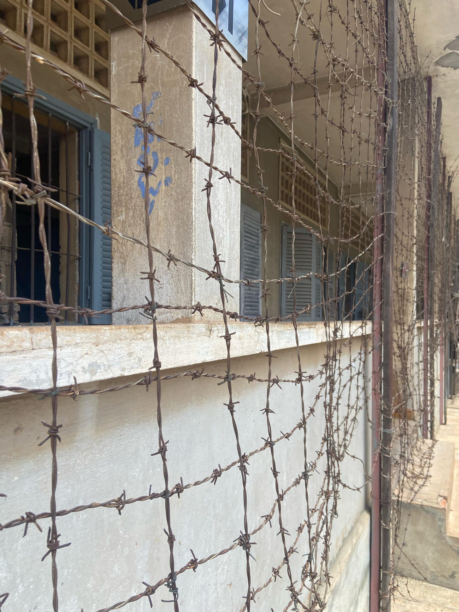 Barbed fence