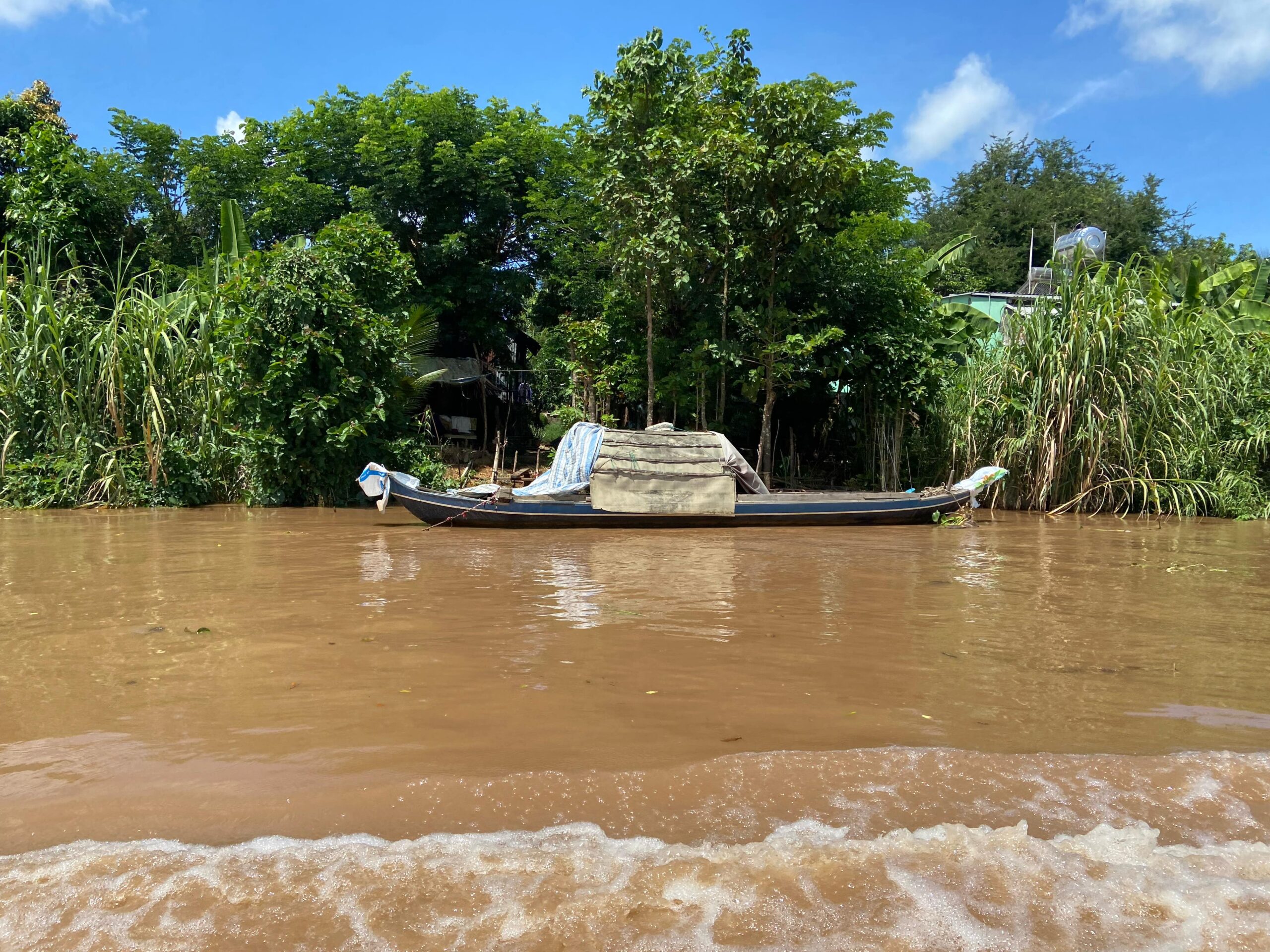 Boat on the Mekong Delta