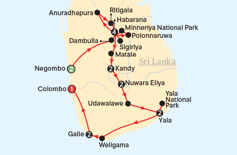 Sri Lanka map