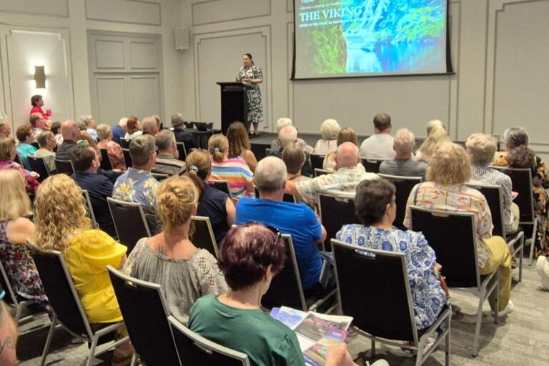 Viking presenting at the 2025 Travel Expo
