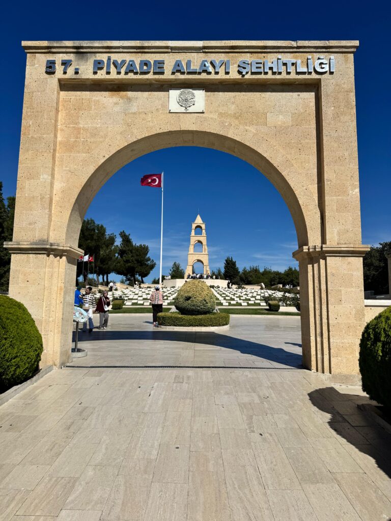 Entrance archway of the 57th Infantry Regiment Martyrs' Cemetery in Gallipoli