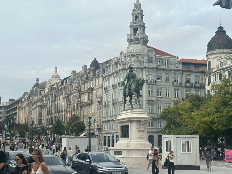 Rachel in the Liberdade Square
