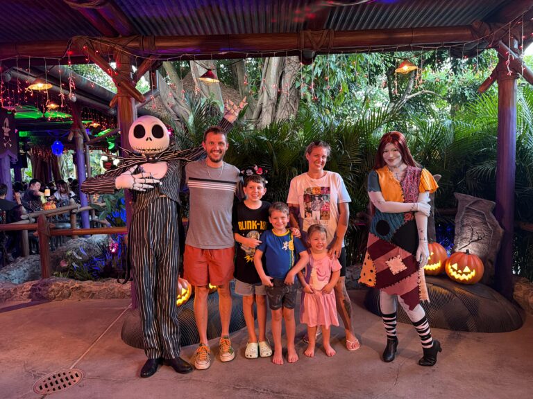 Brit's family with Jack Skellington
