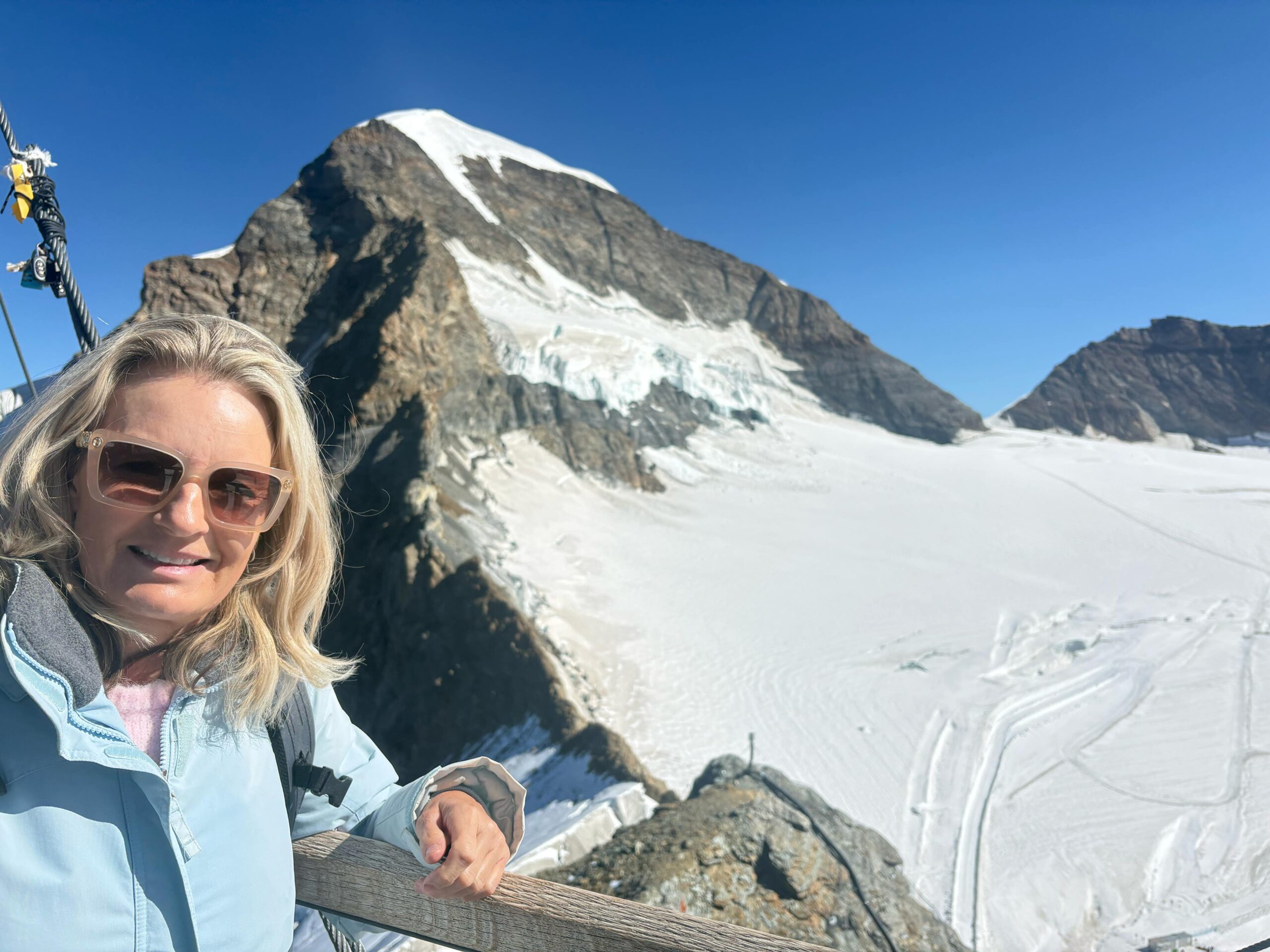 Belinda on the Swiss Alps
