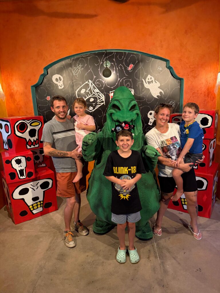 Brit's family with the Boogey Man