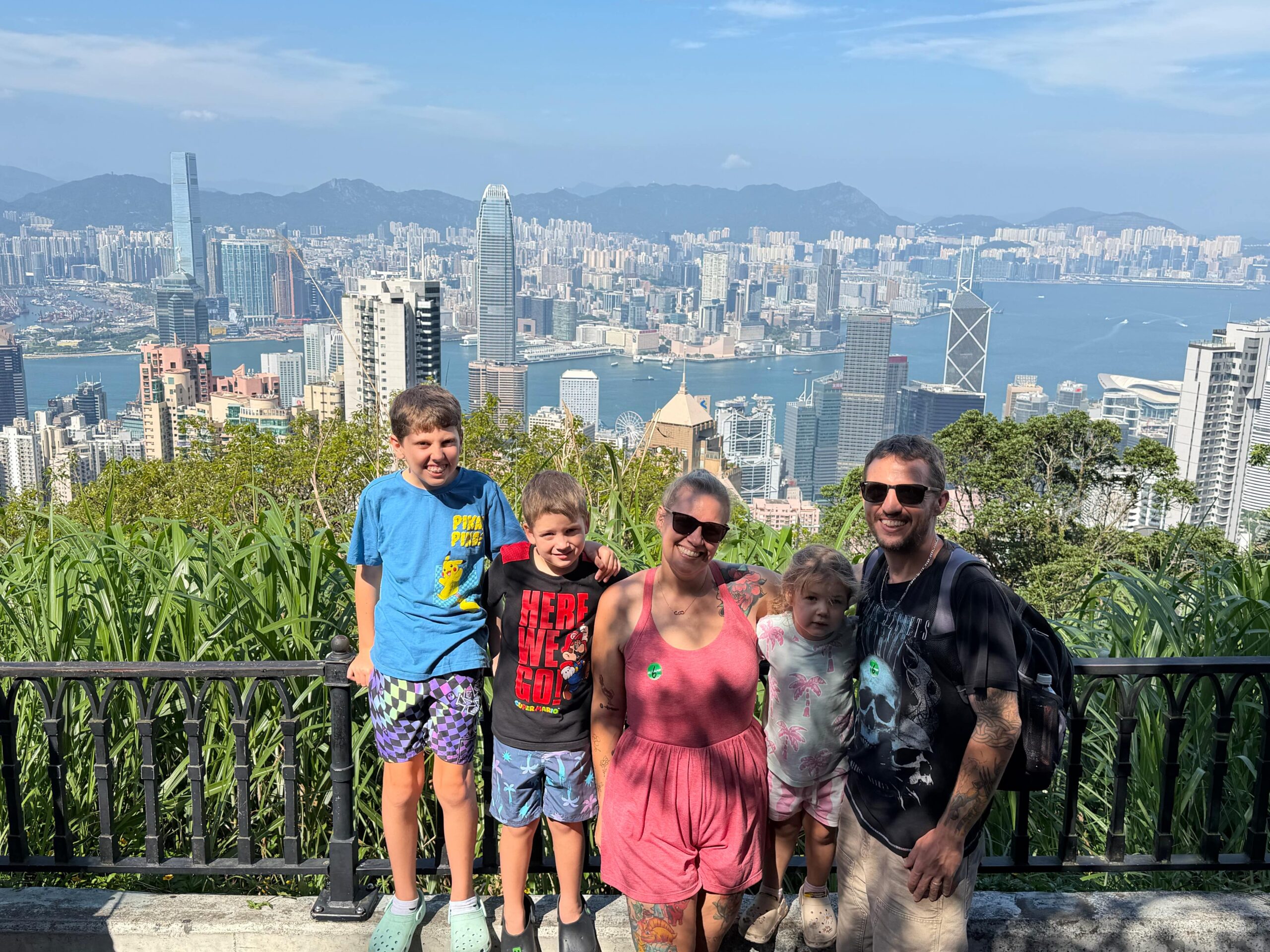 Brit's family at Victoria Peak